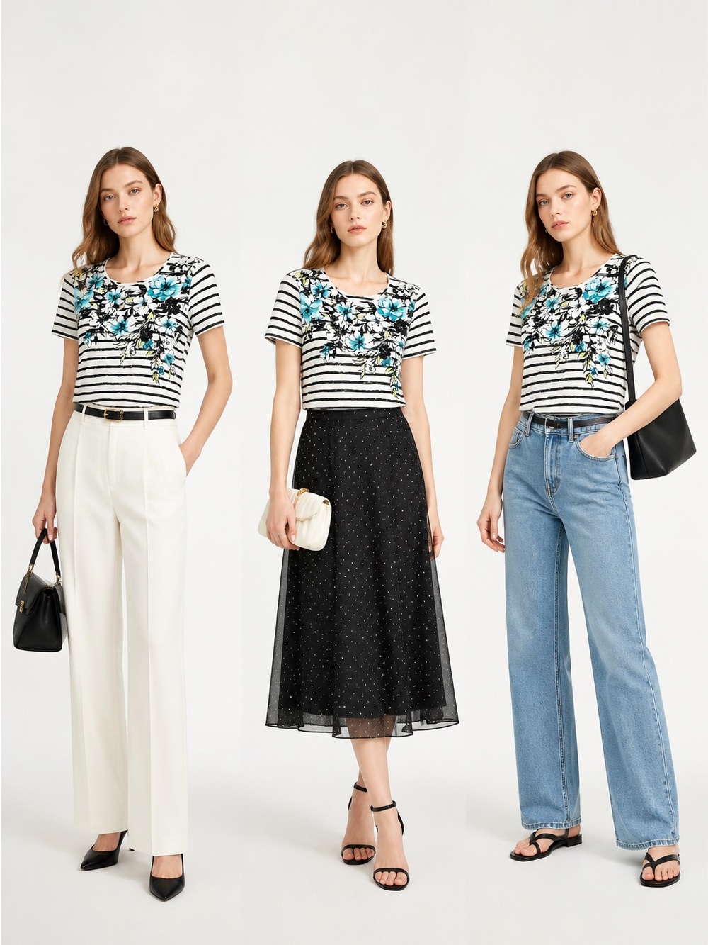 Alfred Dunner Floral Top L | CLEARANCE Buy 2 Get 1 FREE